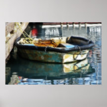 Vieille copie de bateau posters