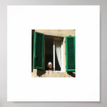 vieille dame dans le sienne poster