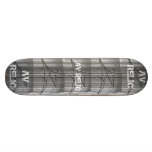 Vieille école noire et blanche skateboard