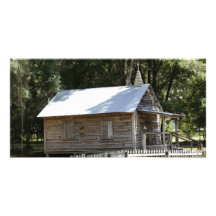 Vieille église en bois modèle pour photocarte