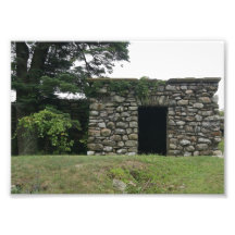 Vieille épreuve photographique en pierre de la por