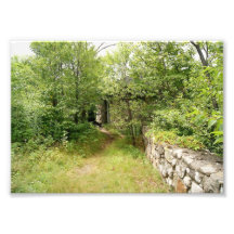 Vieille épreuve photographique en pierre de la str