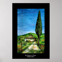 Vieille maison de ferme en Toscane, taille colossa Affiches