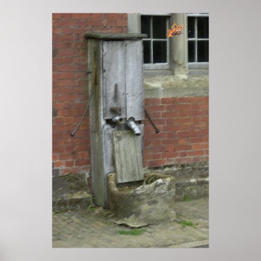 Vieille pompe à eau posters