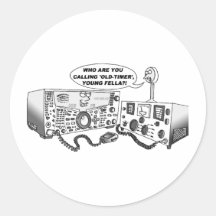 Vieille radio de minuterie autocollants
