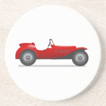 Vieille voiture de sport antique dessous de verres