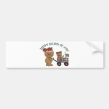 Vierde van Juli Gingers Bumperstickers