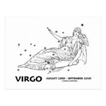 Vierge (23 août - 22 septembre) carte postale