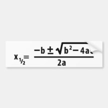 vierkantige formule bumpersticker