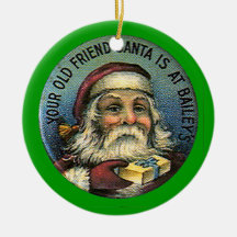 Vieux ami Père Noël - ornement