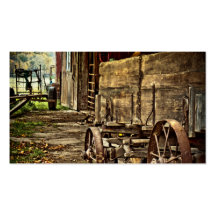 Vieux chariot amish modèles de cartes de visite