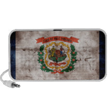 Vieux drapeau de la Virginie Occidentale Haut-parleurs Portables