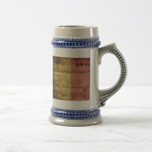 Vieux drapeau en bois de la Belgique Tasse