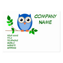Vieux hibou sage cartes de visite professionnelles