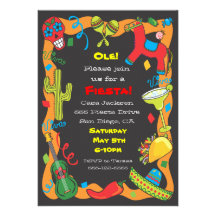 Vieux ! Invitation mexicaine de partie de fiesta