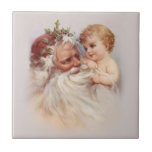 Vieux Monde Père Noël et ange Carreaux En Céramique