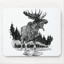 Vieux orignaux grands tapis de souris