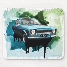 Vieux tapis de souris classique de voiture de Skoo