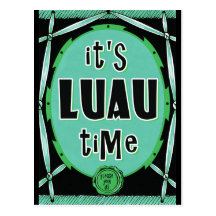 Vieux vert de Luau de rotin Carte Postale
