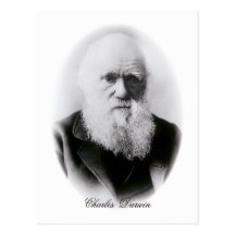 Vignette de Charles Darwin Cartes Postales