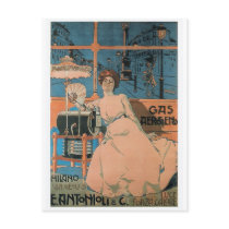 Villa d'Aleardo - gaz Aerogeno - affiche 1902