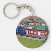 Village de train de modèle d'échelle de N Porte-clefs