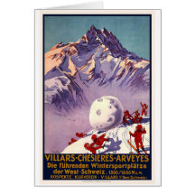 Villars Chesieres Arveyes Carte De Vœux