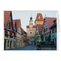 Ville de Rothenburg, Allemagne Cartes De Vœux