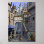 ville intérieure de lutin posters