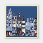 Ville néerlandaise la nuit magnets pour réfrigérateur