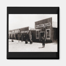 Ville vintage 2 de frontière aimant pour réfrigérateur