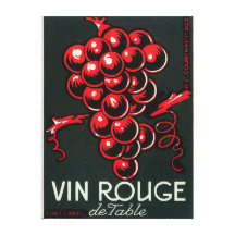 Vin de table du fard à joues De de Vin LabelEurope Toile Tendue Sur Châssis