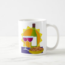 Vin et écrous tasse