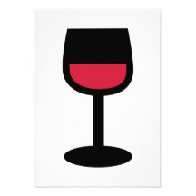 Vin rouge en verre bristol
