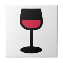 Vin rouge en verre carreaux