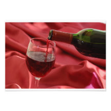 Vin rouge invitation personnalisée