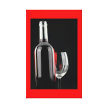 Vin rouge impression sur toile