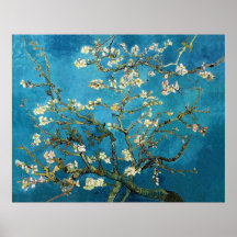 Vincent van Gogh, arbre d'amande de floraison Affiche