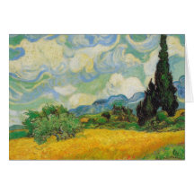 Vincent van Gogh - het Gebied van de Tarwe met Cip Kaarten
