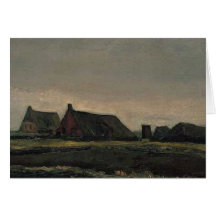 Vincent van Gogh - hutten Carte De Vœux