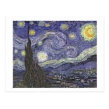 Vincent van Gogh - nuit étoilée - carte postale