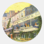 Vincent van Gogh Restaurant de La Sirene Adhésif Rond