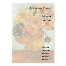 Vincent van Gogh, tournesols Cartes De Visite Professionnelles