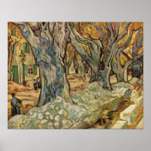 Vincent van Gogh - travailleurs de route Posters