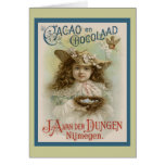Vintage Adverterene Chocolade Kaart