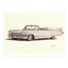 Vintage Auto: Eldorado van Cadillac Wens Kaart