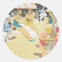 Vintage Belgische Kust België Ronde Sticker