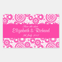Vintage bloemen roze Sticker