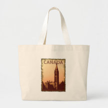 Vintage Canada Canvas Tas