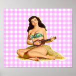 Vintage Dame Pinup Poster